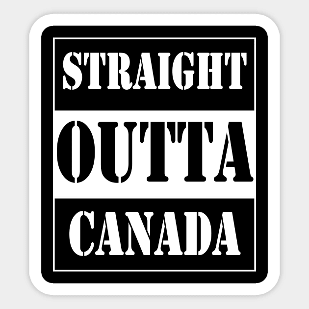 Straight outta Canada Sticker by TTL